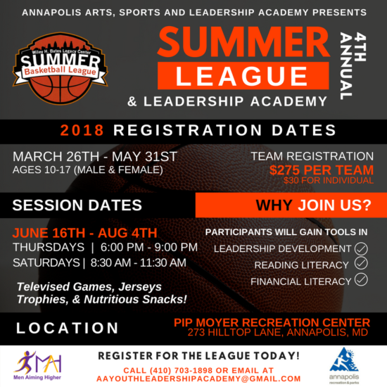 Summer Basketball League Leadership Academy Men Aiming Higher Inc